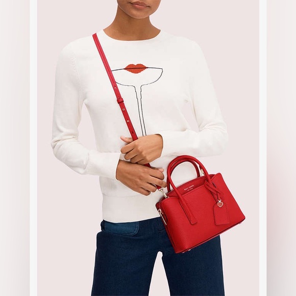 kate spade Handbags - ‼️Kate Spade Margaux Red Leather Mini Satchel Crossbody Bag